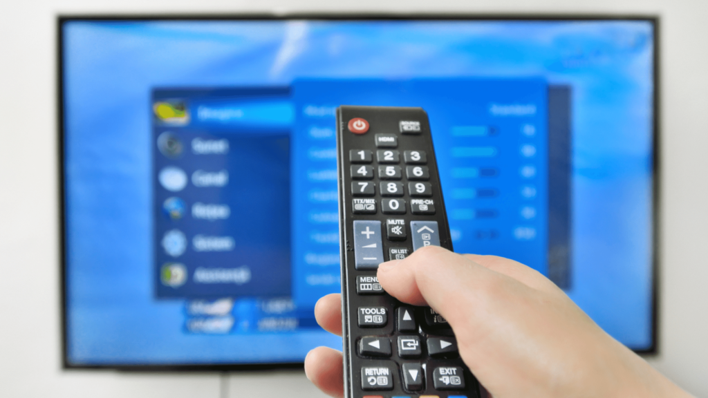 A TV remote control becomes faulty when it is low on batteries.