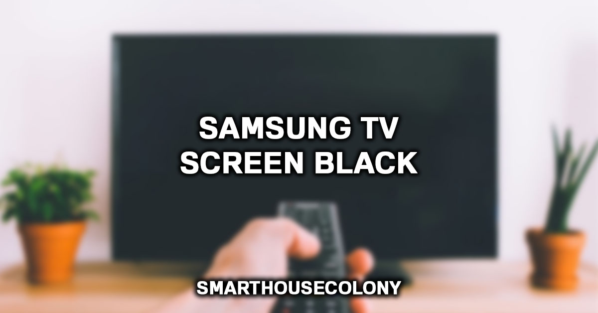 Samsung TV Screen Black