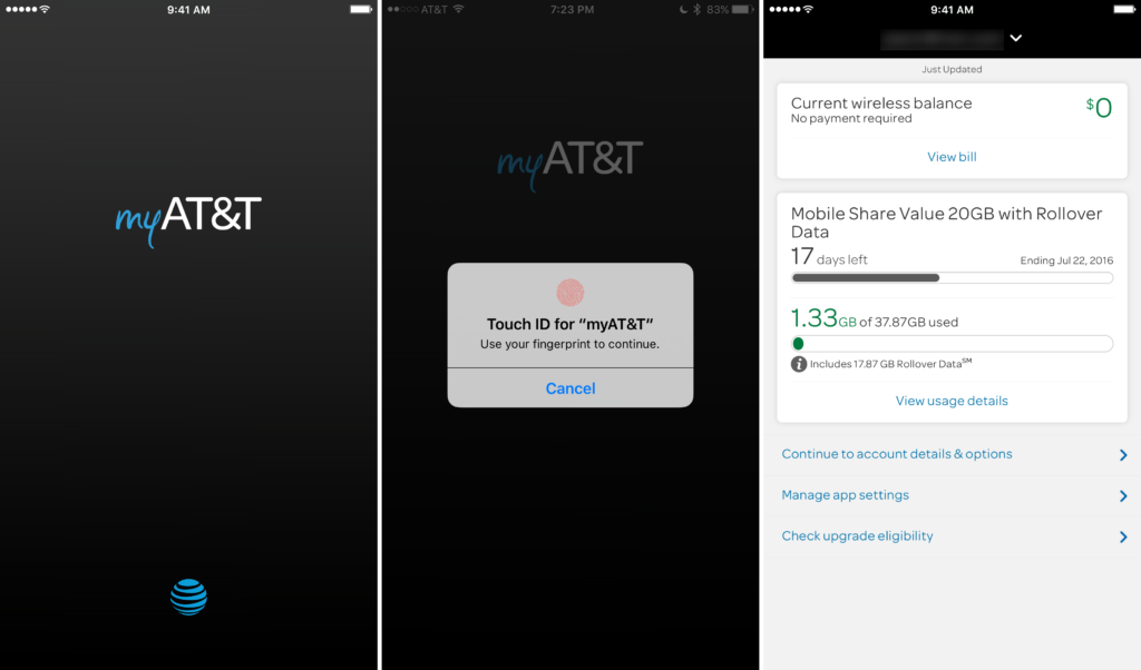 How can the "myAT&T" app be beneficial for users beyond checking for outages?